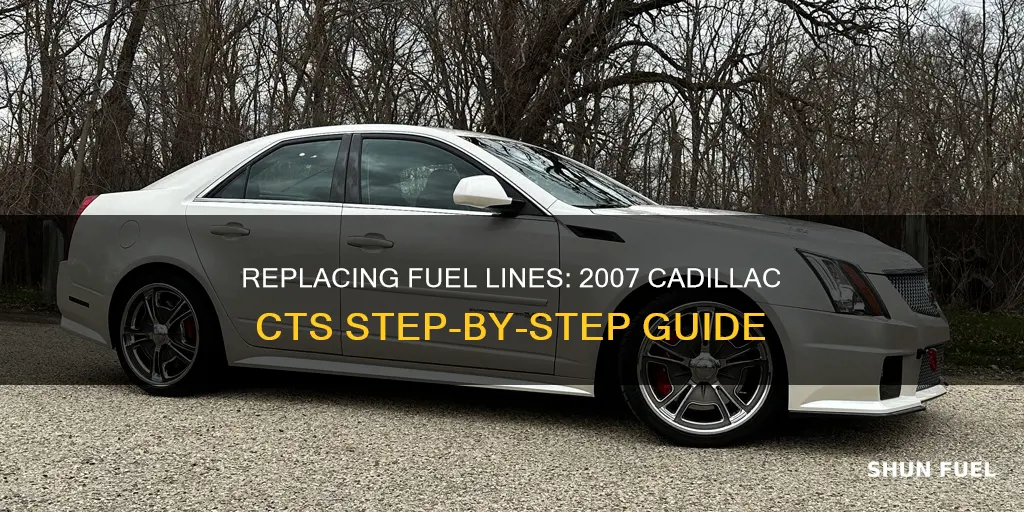 how to replace fuel line 2007 cadillac cts