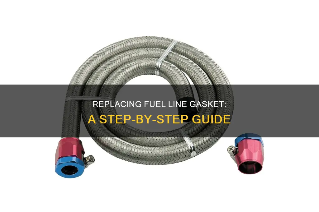 how to replace fuel line gasket