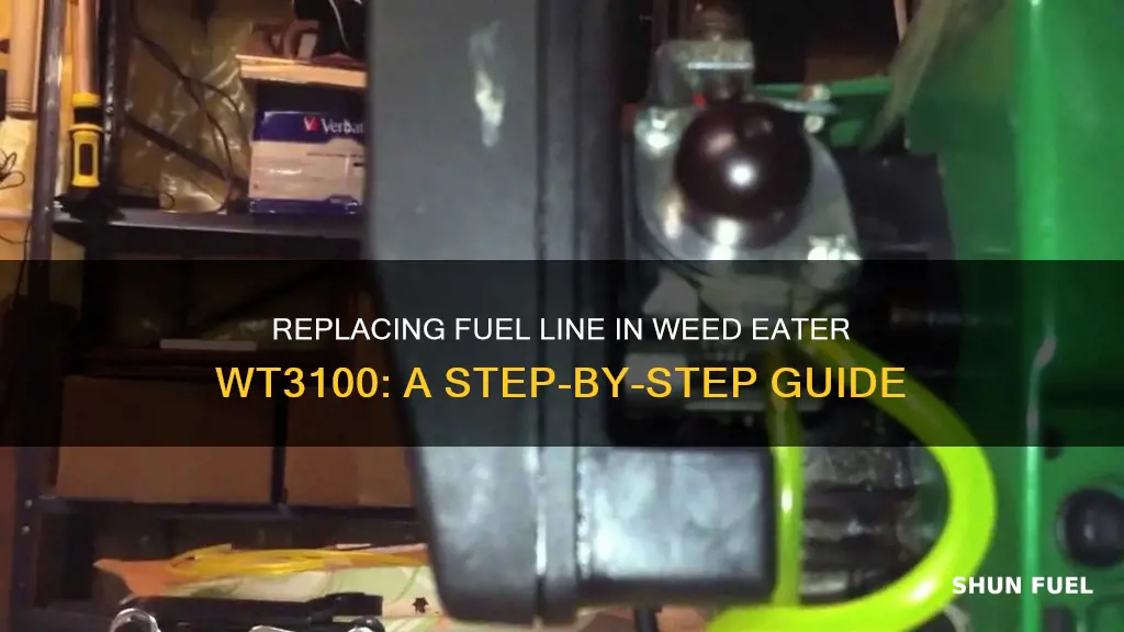 how to replace fuel line in a weed eater wt3100