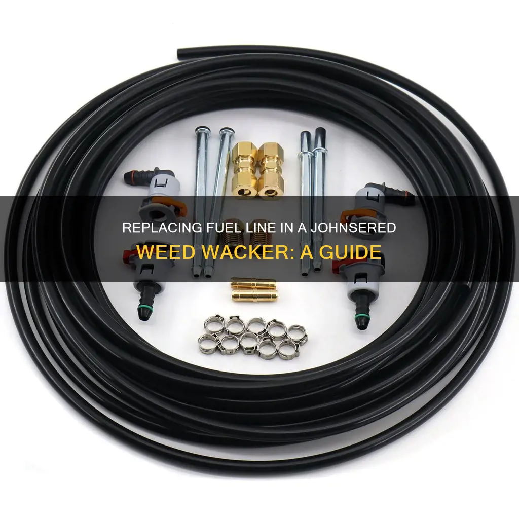 how to replace fuel line johnsered weed wacker