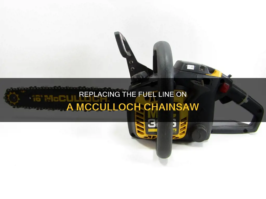 how to replace fuel line on chainsaw mc culloch