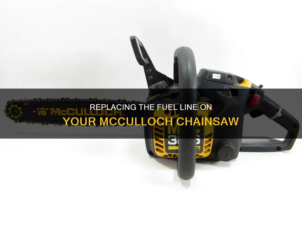 how to replace fuel line on chainsaw mcculloch