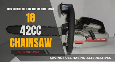 Craftsman 42cc Chainsaw: Replacing the Fuel Line