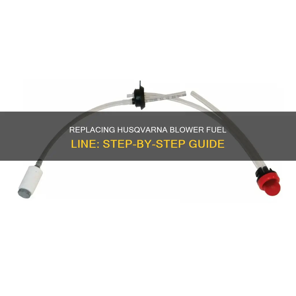 how to replace fuel line on husqvarna blower