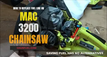 Replacing the Fuel Line on a Mac 3200 Chainsaw