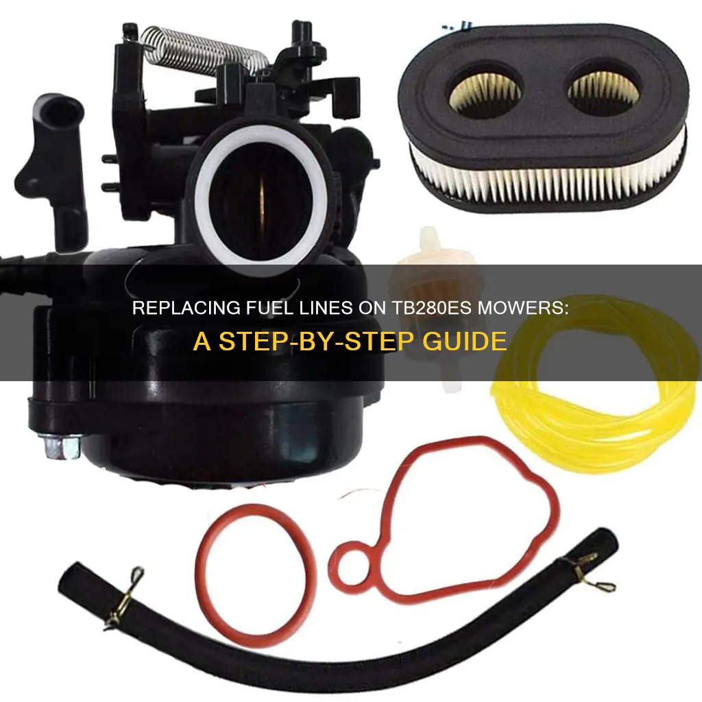 how to replace fuel line on tb280es mowers