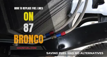 Replacing Fuel Lines: 87 Bronco's Step-by-Step Guide