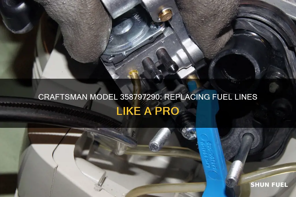 how to replace fuel lines on a craftsman model 358797290