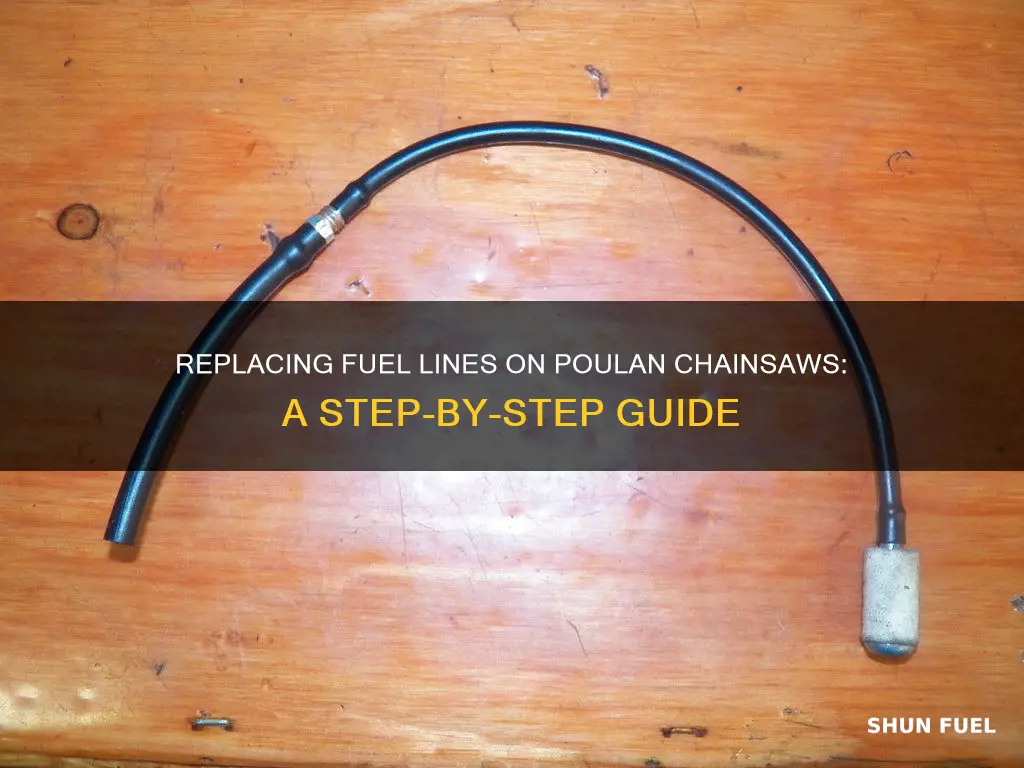 how to replace fuel lines on a poulan chainsaw