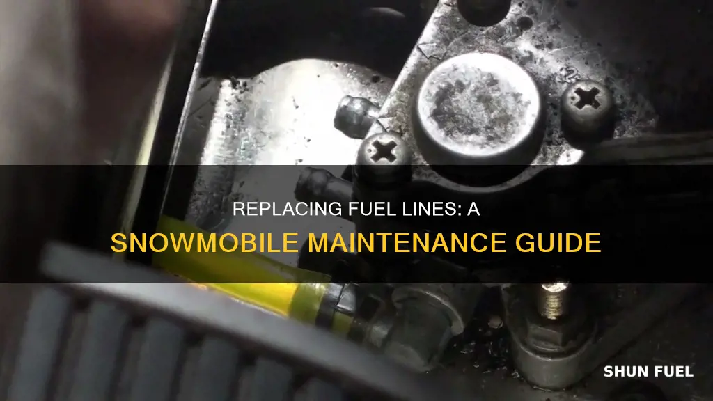 how to replace fuel lines on a snowmobile