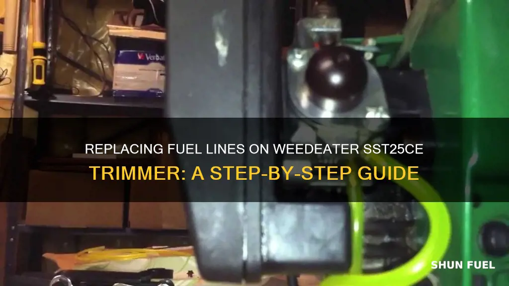 how to replace fuel lines on a weedeater sst25ce trimmer