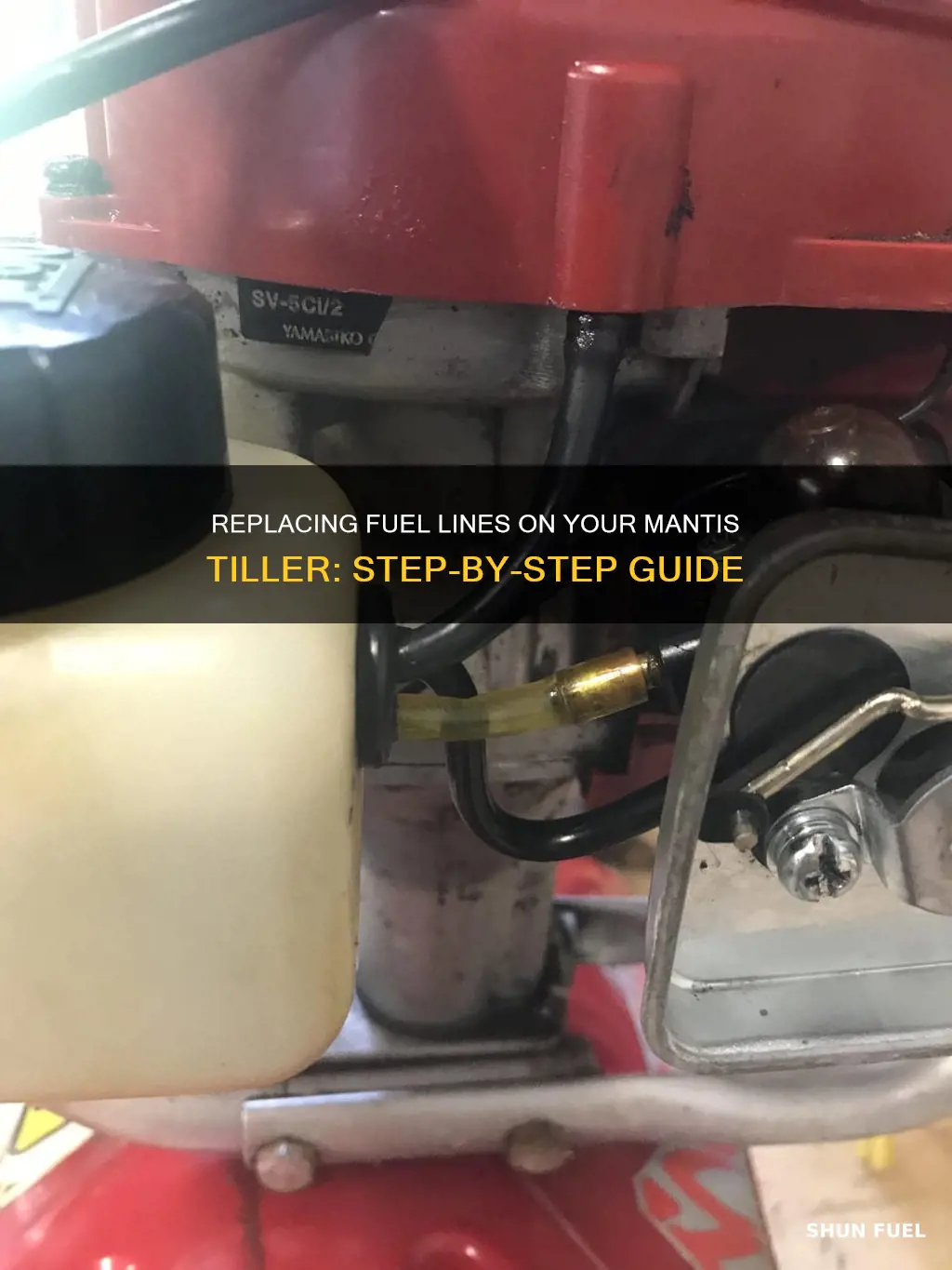 how to replace fuel lines on mantis tiller