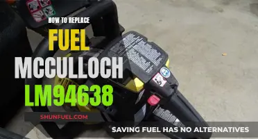 Replacing Fuel in Your McCulloch LM94638: A Step-by-Step Guide