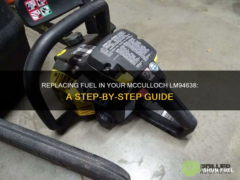 how to replace fuel mcculloch lm94638