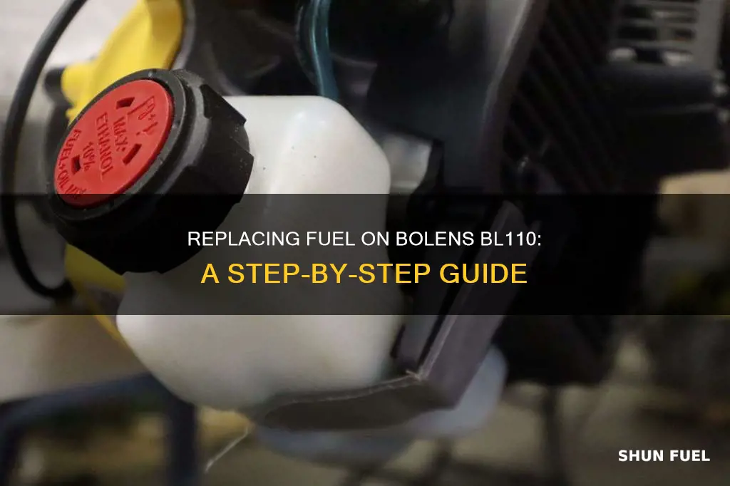 how to replace fuel on bolens bl110