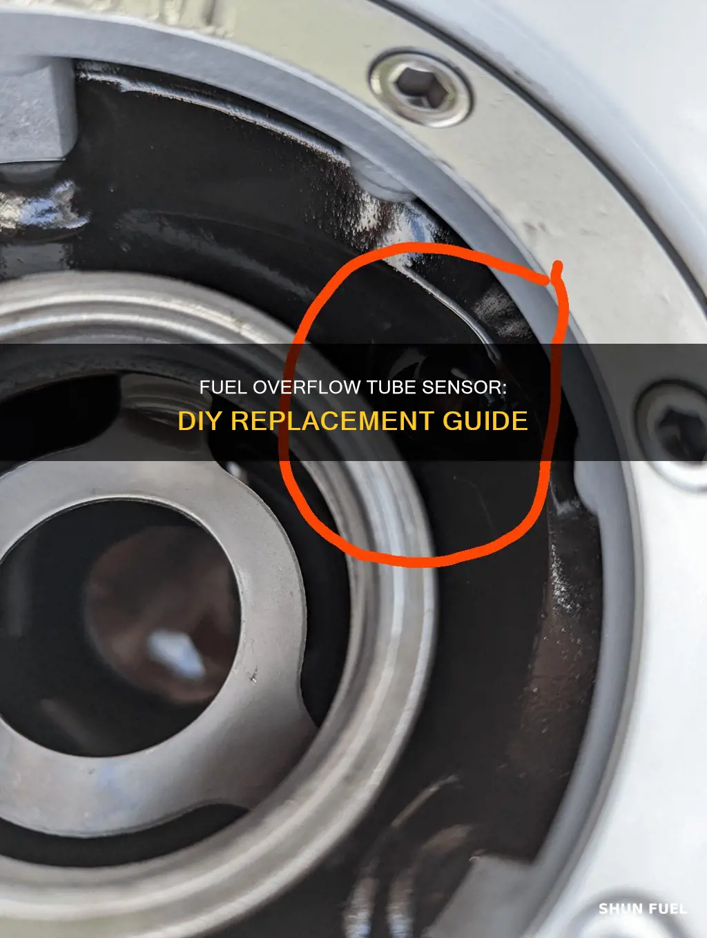 how to replace fuel overflow tube sensor