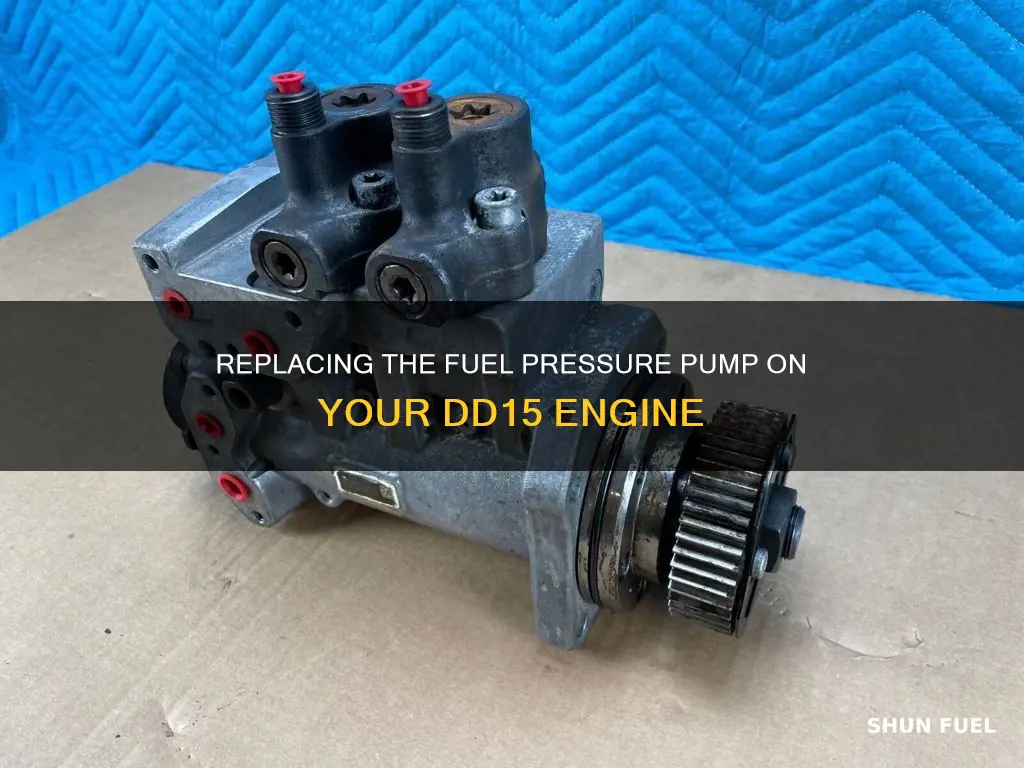 how to replace fuel pressure pump on dd15