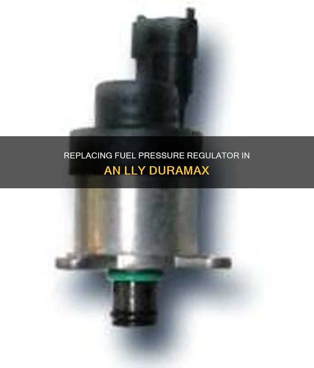 how to replace fuel pressure regulator on lly duramax