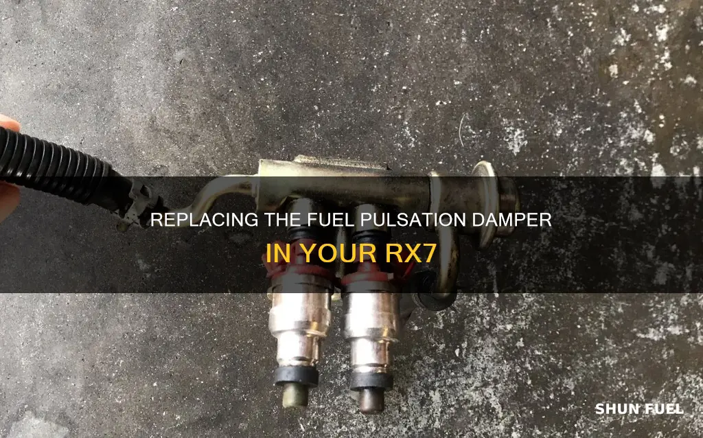 how to replace fuel pulsation damper rx7