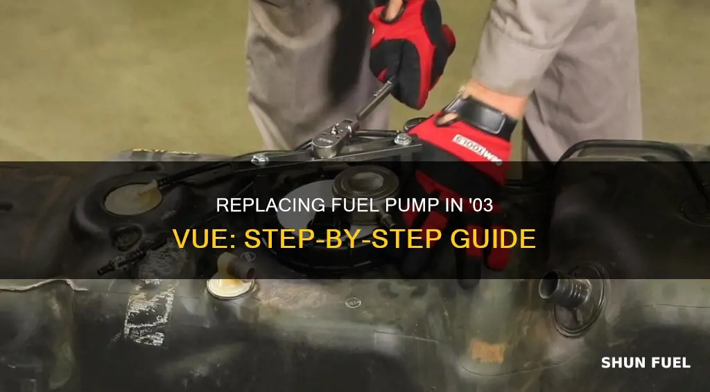 how to replace fuel pump 03 vue