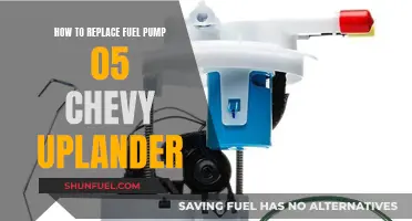 Replacing Fuel Pump in Chevy Uplander: Step-by-Step Guide