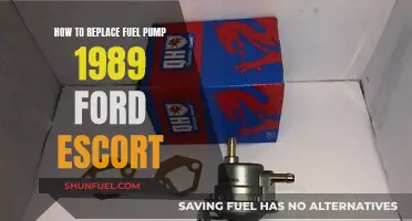 Replacing the Fuel Pump in Your 1989 Ford Escort