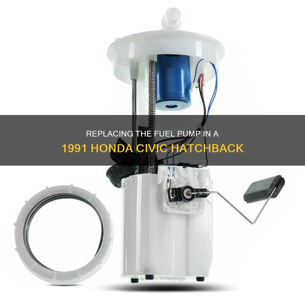 how to replace fuel pump 1991 honda civic dx hatchback