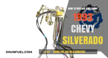 DIY Guide: Replacing Fuel Pump in 1993 Chevy Silverado