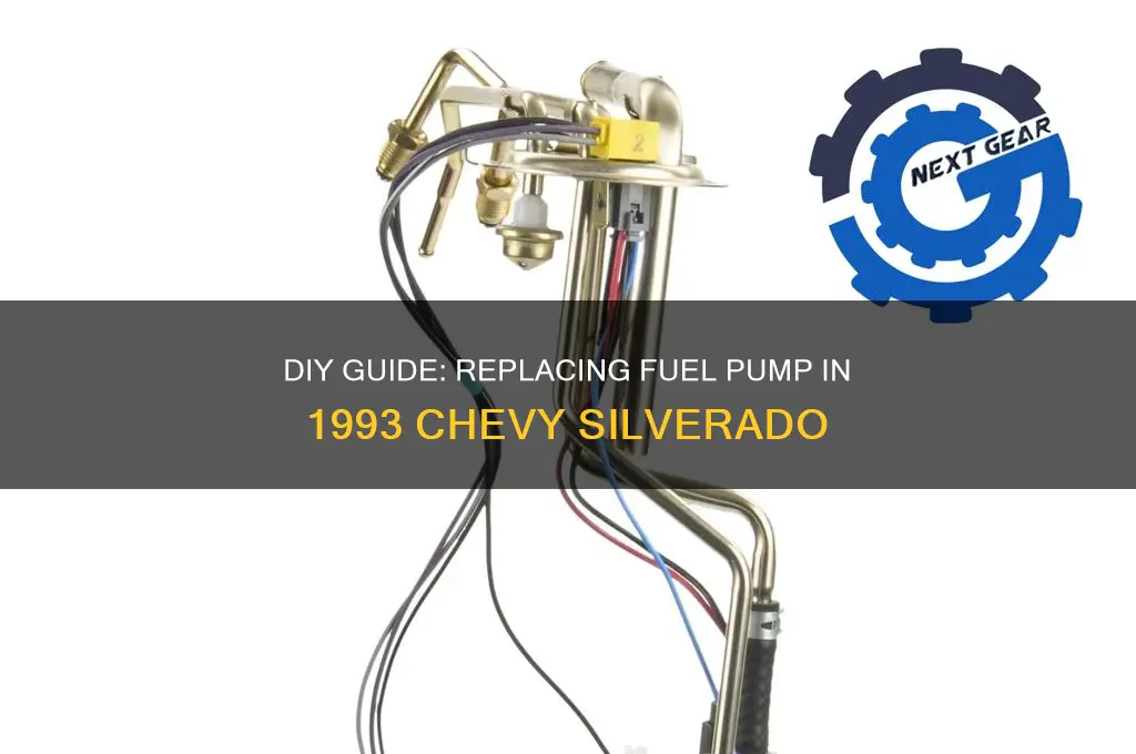 how to replace fuel pump 1993 chevy silverado