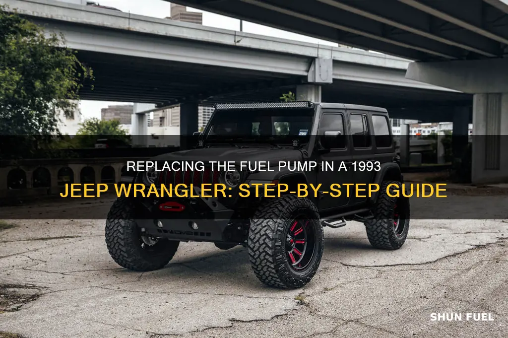 how to replace fuel pump 1993 jeep wrangler