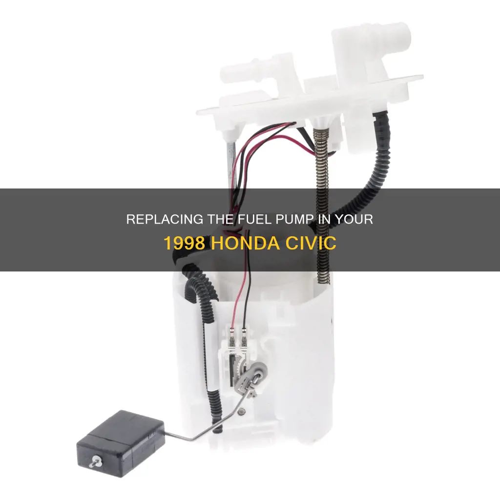 how to replace fuel pump 1998 honda civic