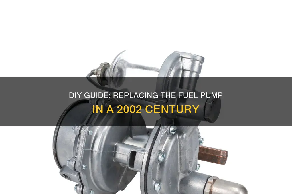 how to replace fuel pump 2002 century