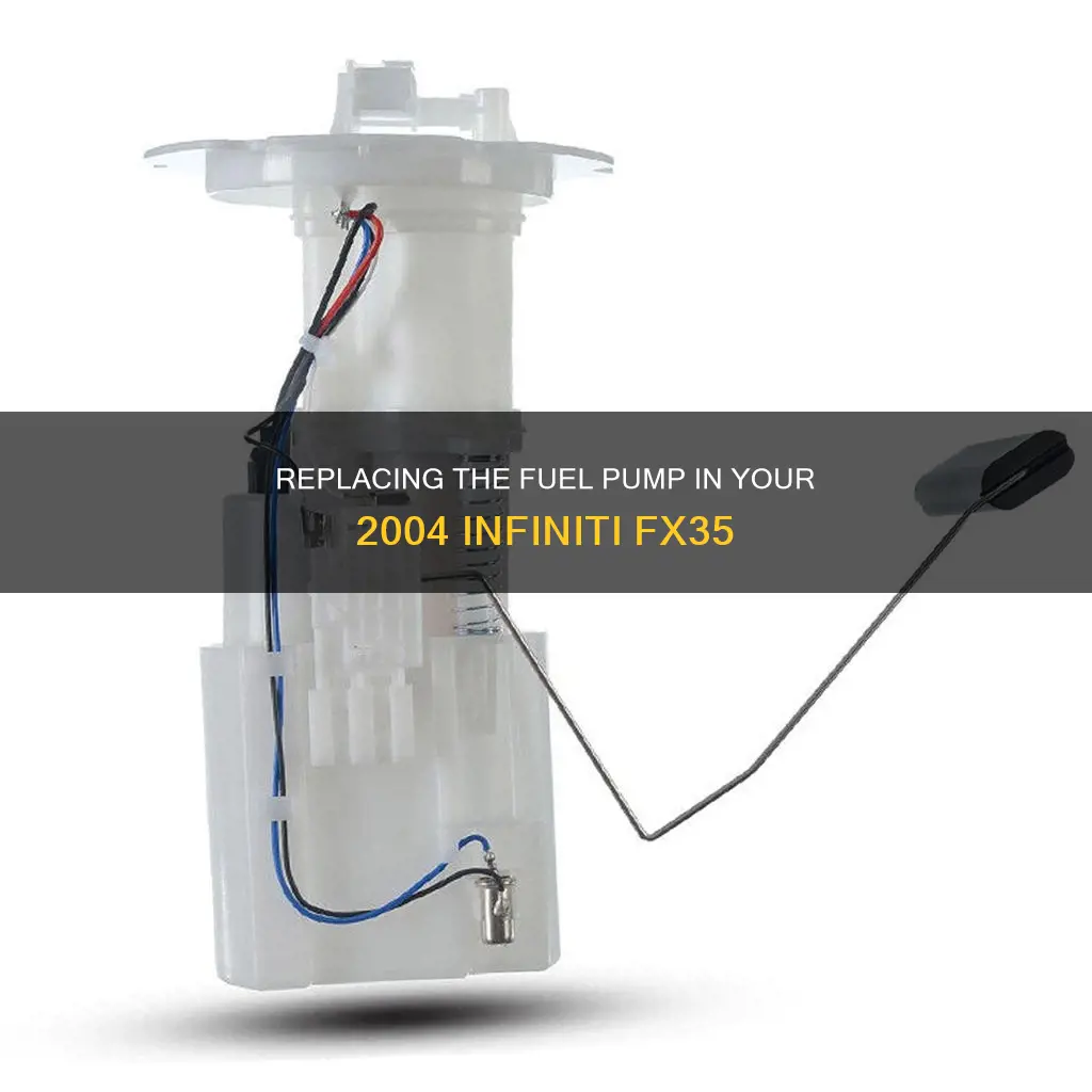 how to replace fuel pump 2004 infiniti fx35