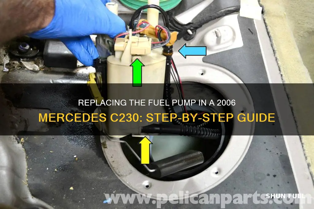 how to replace fuel pump 2006 mercedes c230