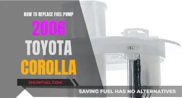 Replacing Fuel Pump in 2006 Toyota Corolla: Step-by-Step Guide