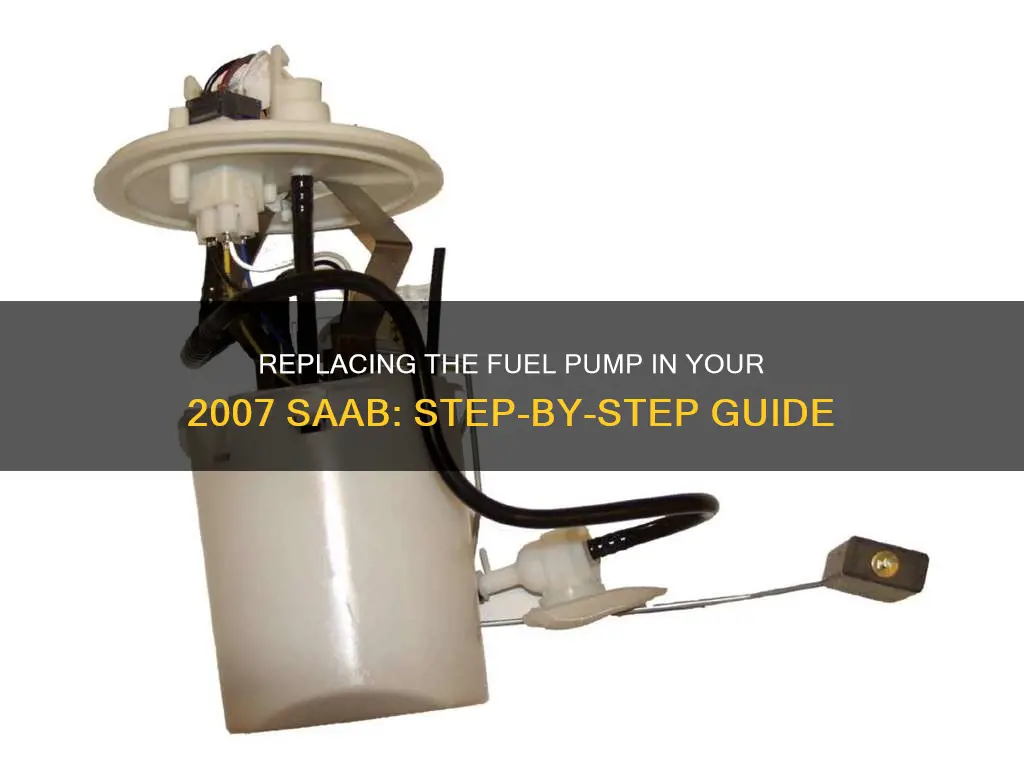 how to replace fuel pump 2007 saab