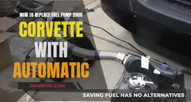 Replacing Fuel Pump in 2008 Corvette: Step-by-Step Guide