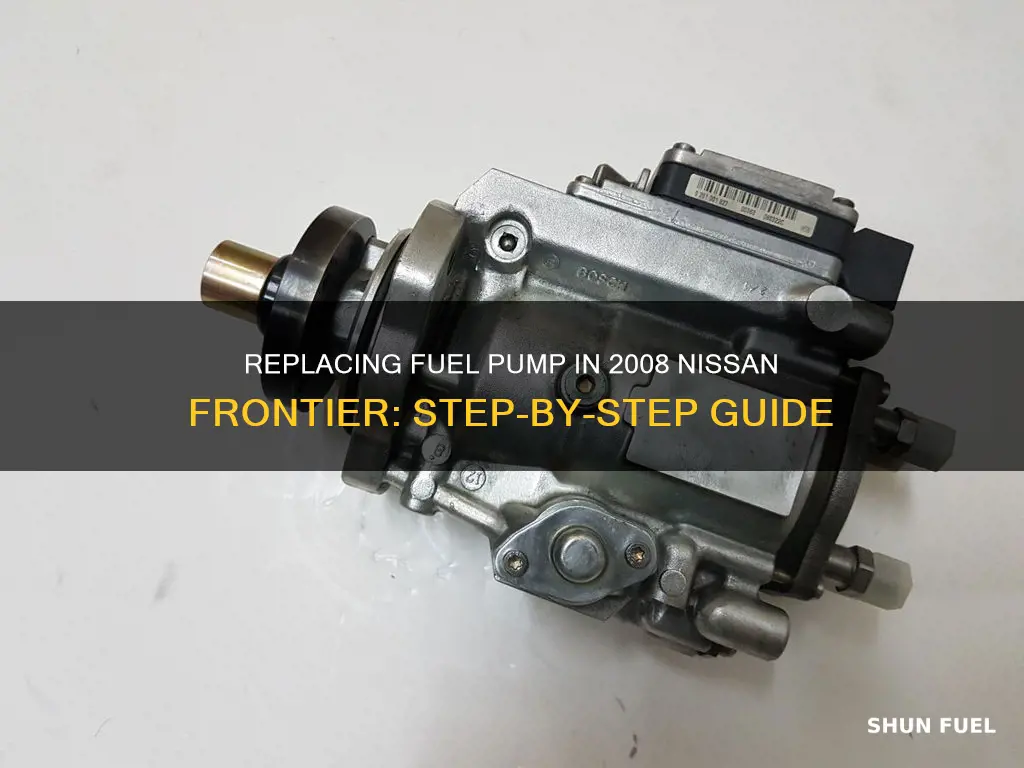 how to replace fuel pump 2008 nissan frontier