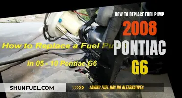 Replacing Fuel Pump in Pontiac G6: Step-by-Step Guide