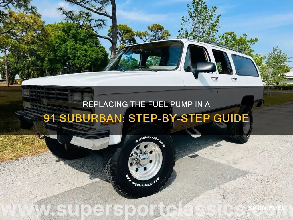 how to replace fuel pump 91 suburban