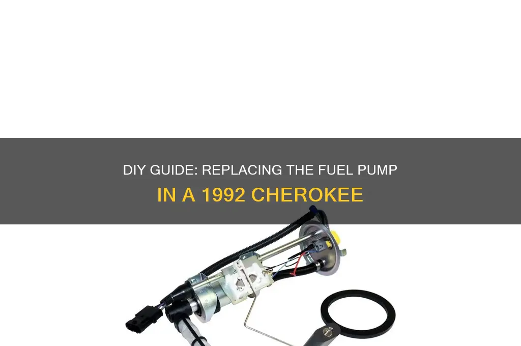 how to replace fuel pump 92 cherokee