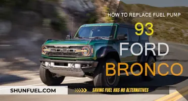 Replacing the Fuel Pump in Your '93 Bronco: Step-by-Step Guide