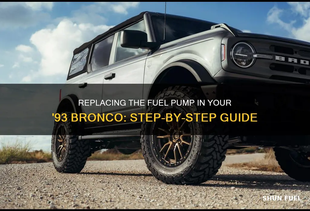 how to replace fuel pump 93 ford bronco