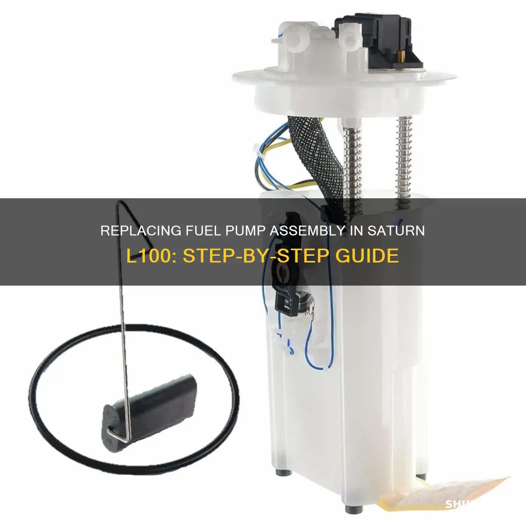 how to replace fuel pump assembly saturn l100