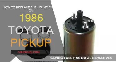 Replacing the Fuel Pump Filter in Your '86 Toyota Pickup