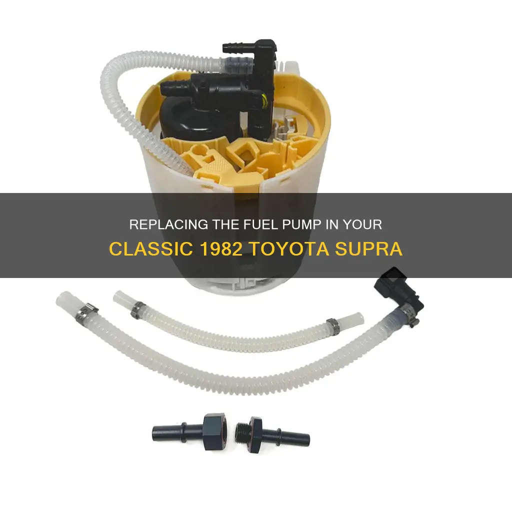 how to replace fuel pump for 1982 toyota supra