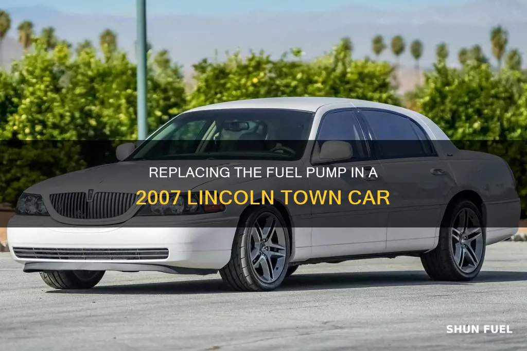 how to replace fuel pump for 2007 lincoln town car