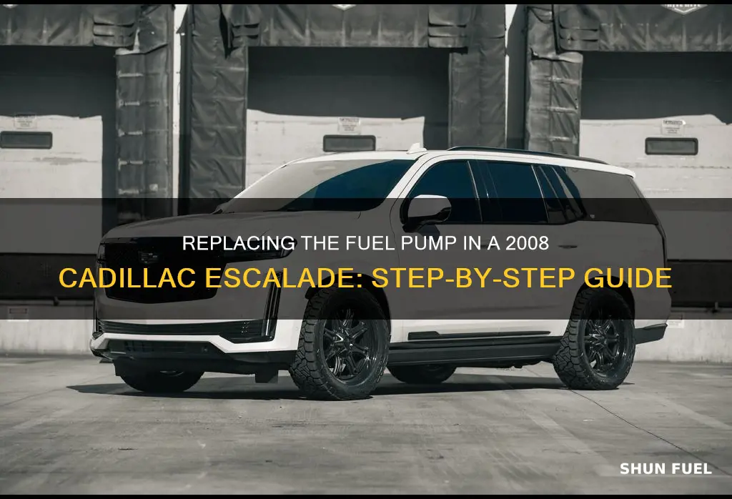 how to replace fuel pump for 2008 cadillac escalade