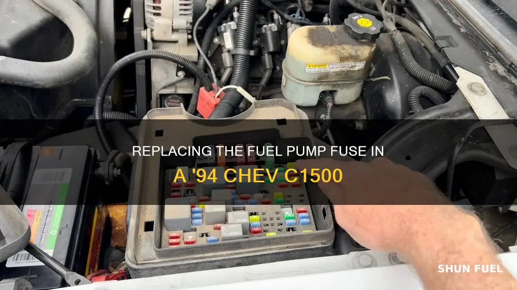 how to replace fuel pump fuse 1994 chev c1500