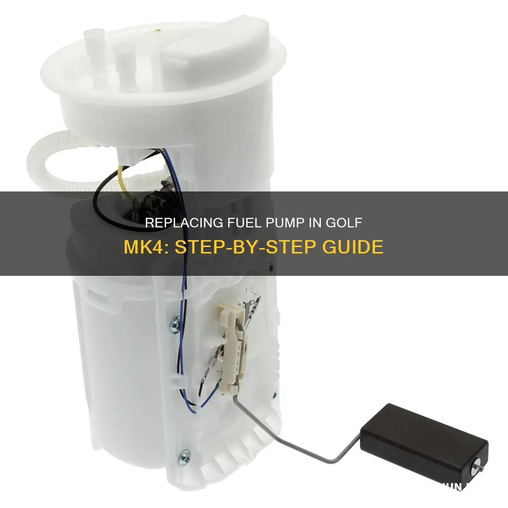 how to replace fuel pump golf mk4